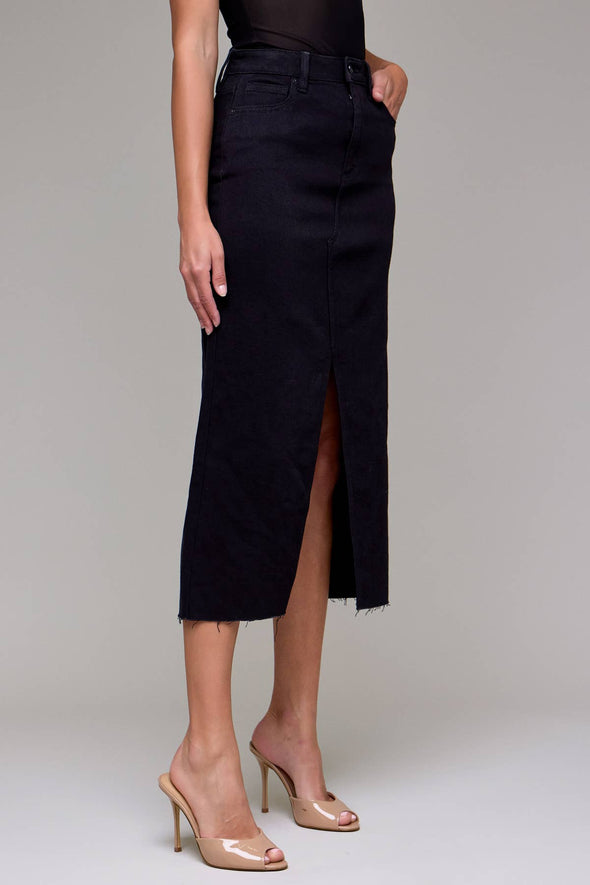 PEYTON HIGH RISE MIDI SKIRT