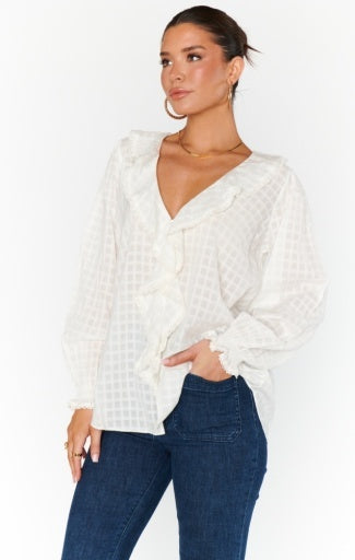 LYDIA RUFFLE TOP