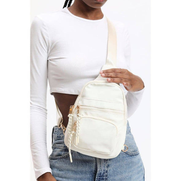 NYLON SLING BACKPACK