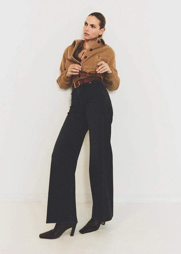 ISSY WIDE LEG IN WASHED BLACK