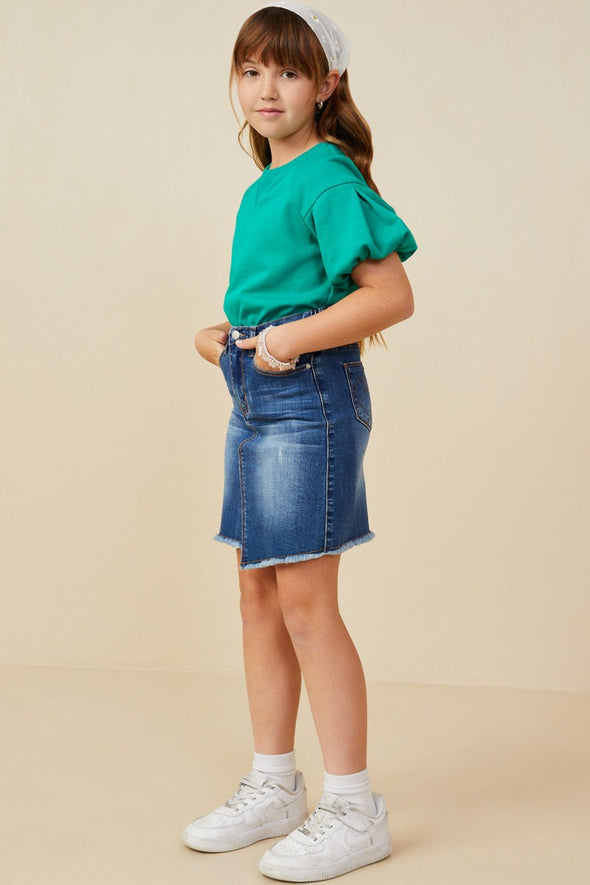 GIRLS PUFF SLEEVE TOP