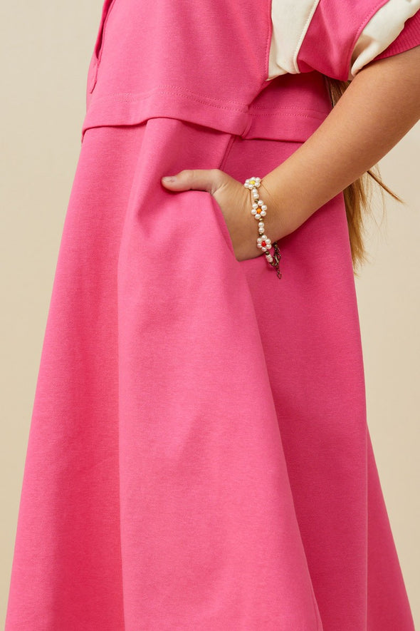 GIRLS TERRY DRESS
