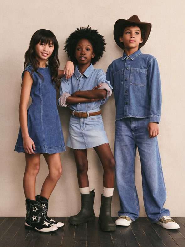GIRLS DAME DENIM DRESS