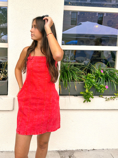 TARA DENIM DRESS