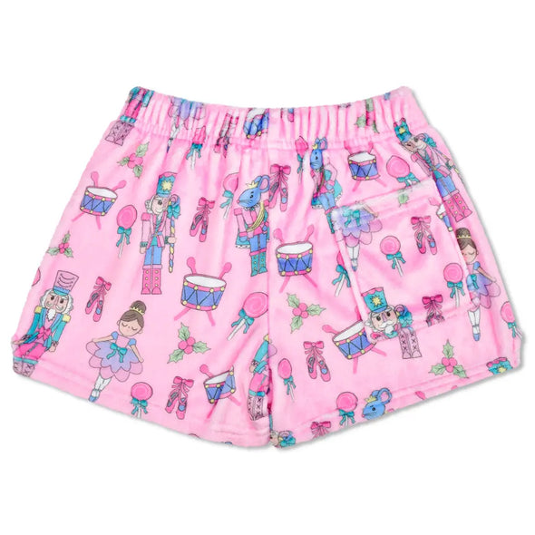 FANCY TREES PLUSH SHORTS
