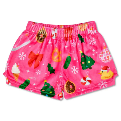 GIRLS ORNAMENT PLUSH SHORTS