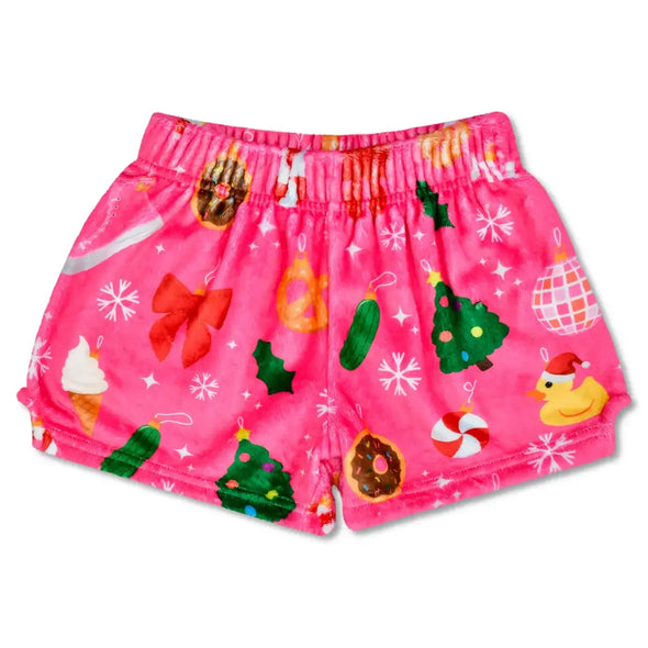 GIRLS ORNAMENT PLUSH SHORTS