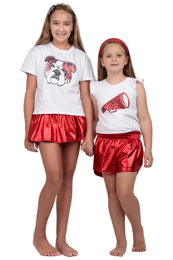 GIRLS BULLDOG SEQUIN TOP