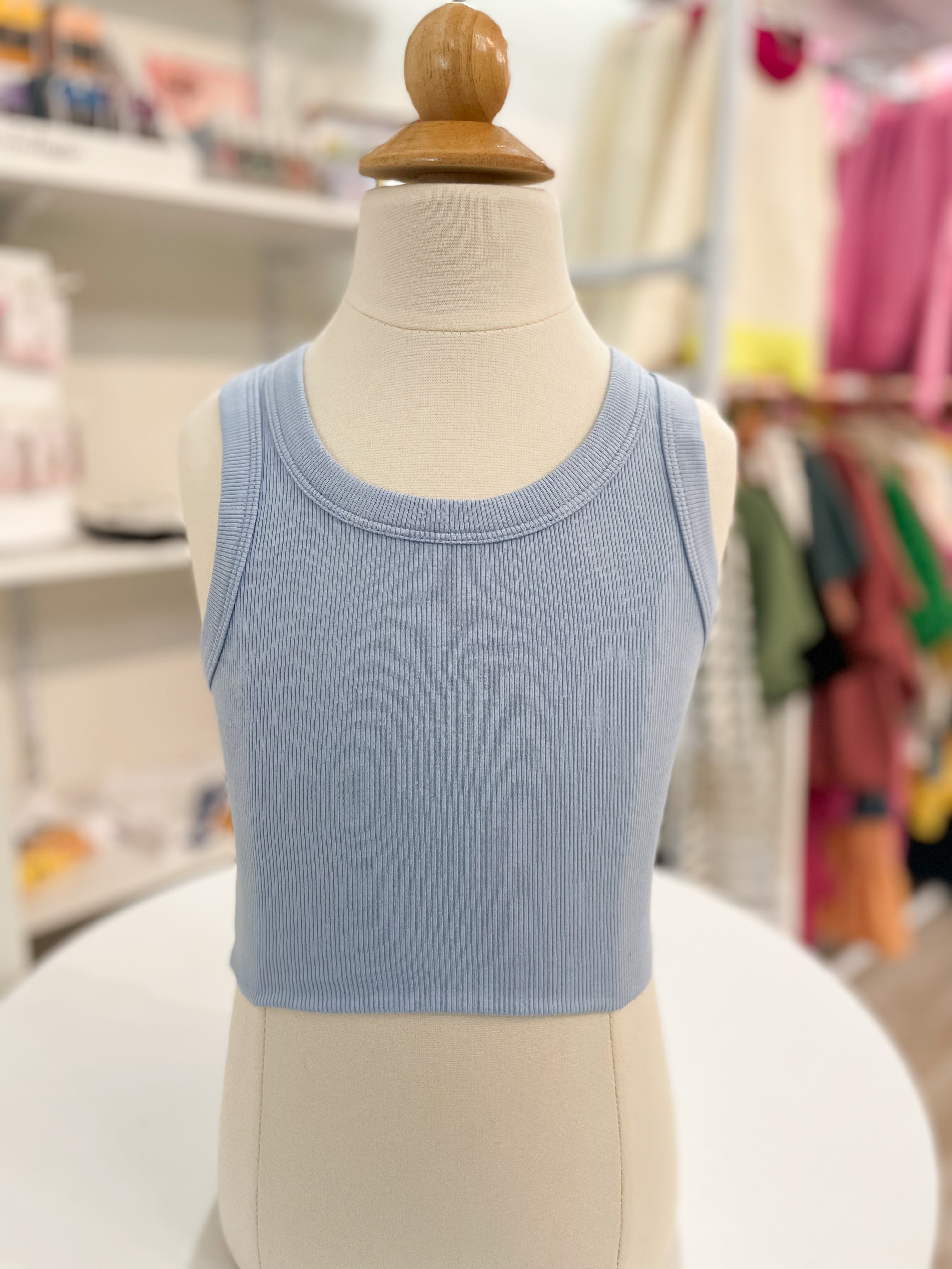 GIRLS RIBBED TANK TOP – Teak and Ivy