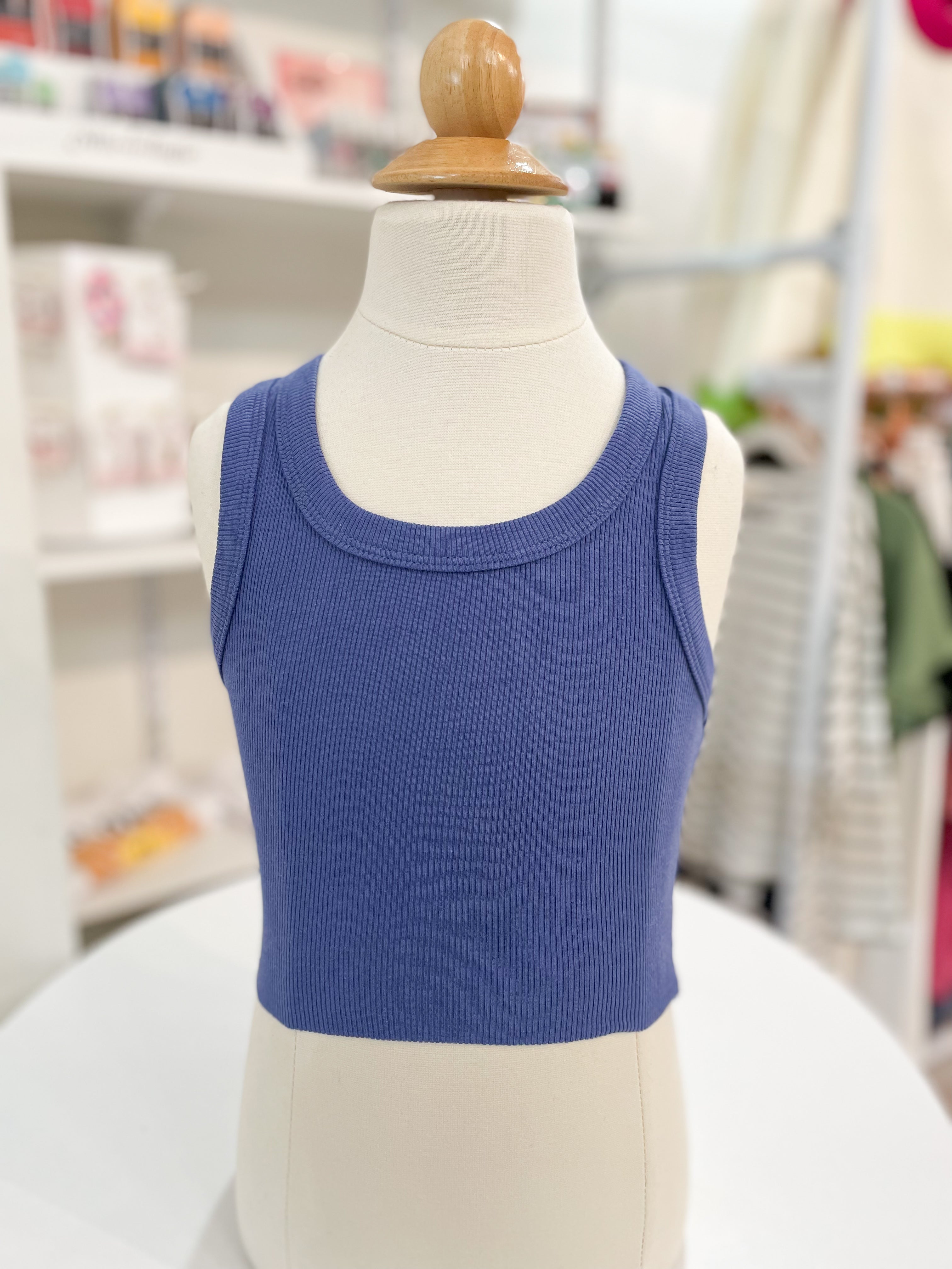 GIRLS RIBBED TANK TOP – Teak and Ivy