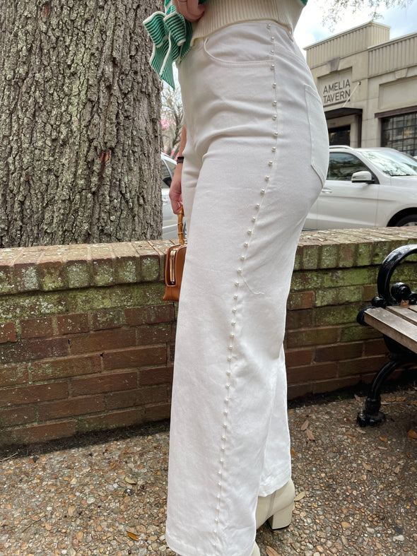 PEARL WIDE LEG PANTS