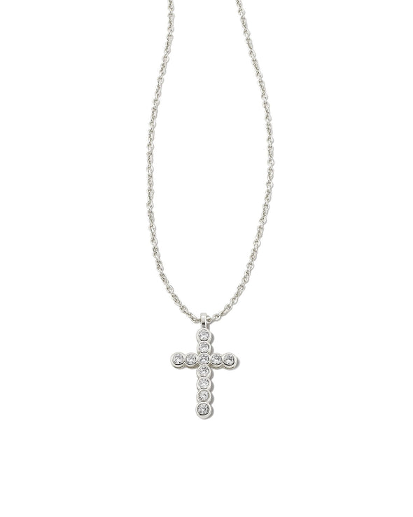 CROSS CRYSTAL PENDANT NECKLACE