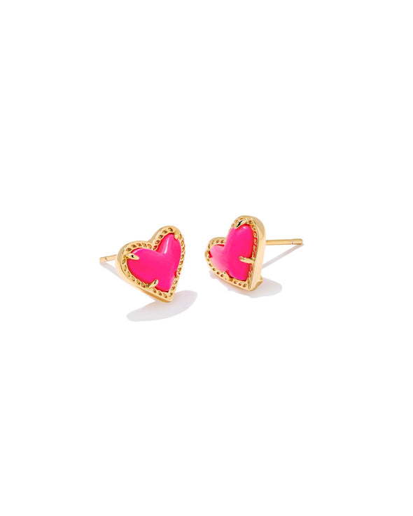 ARI HEART STUD EARRINGS