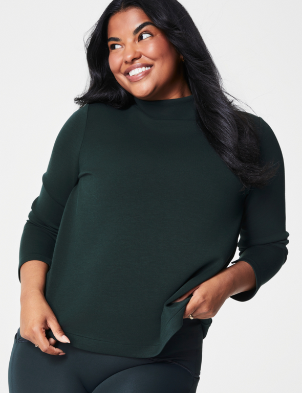 SPANX AIRESSENTIALS MOCK PULLOVER