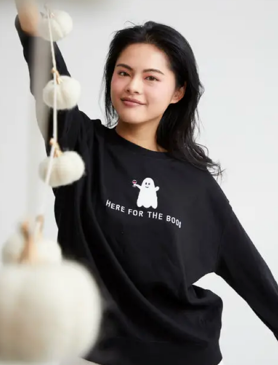 HERE FOR THE BOOS SWEATSHIRT