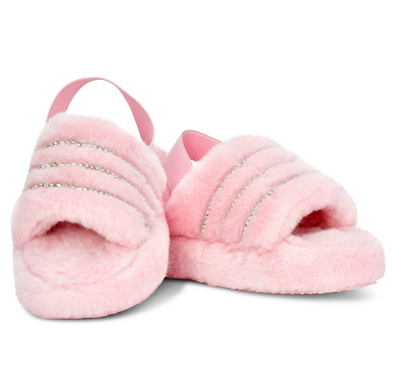 PINK RHINESTONE SLIPPERS