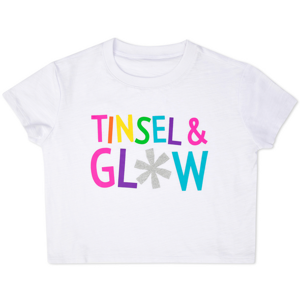 GIRLS TINSEL AND GLOW T-SHIRT