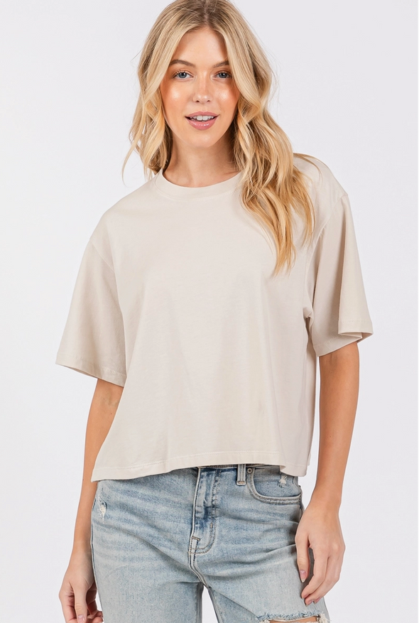 RELAXED CROP TEE