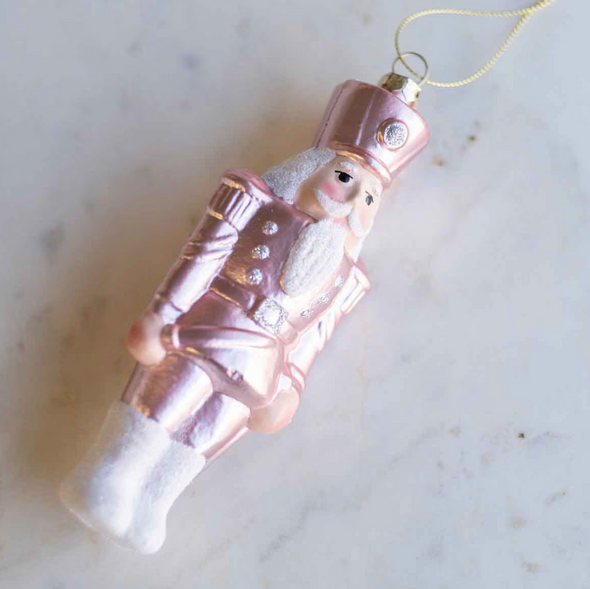 BLUSHING NUTCRACKER ORNAMENT