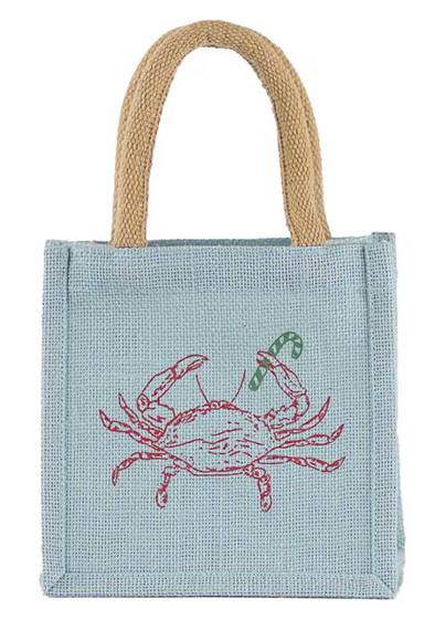 CHRISTMAS CRAB PETITE GIFT TOTE