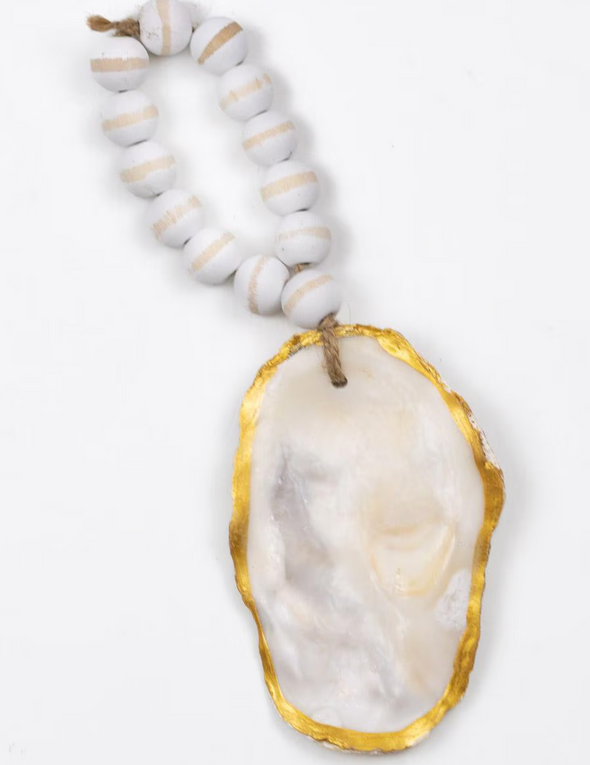 GOLD OYSTER BEAD ORNAMENT