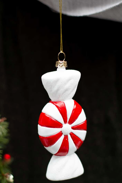 PEPPERMINT SWIRL ORNAMENT