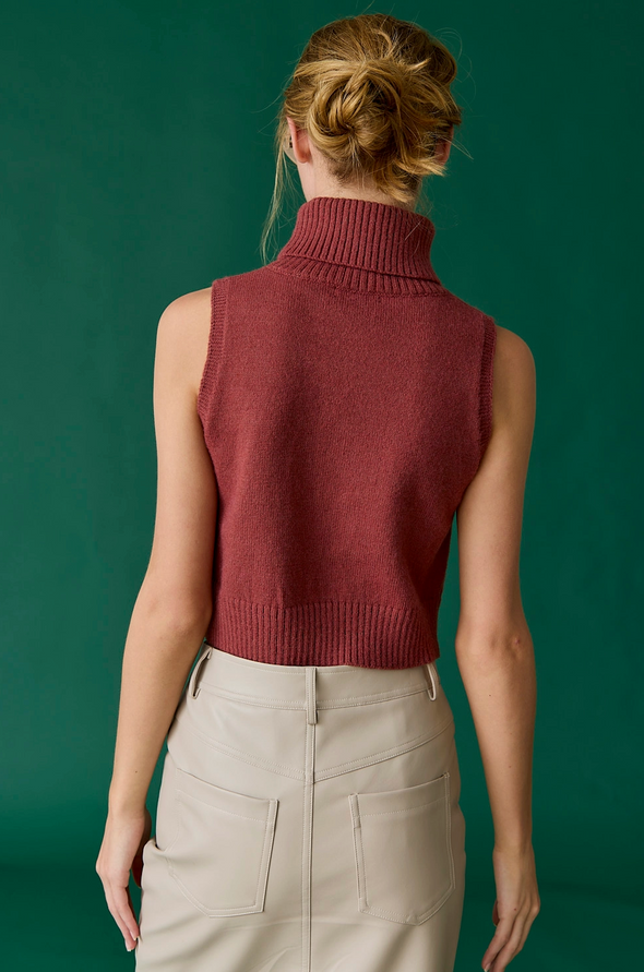 ALICE TURTLE NECK KNIT TOP