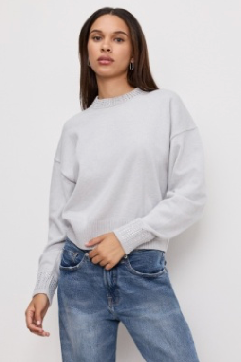 CRYSTAL CREWNECK SWEATER