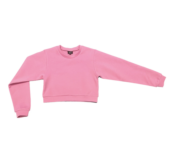 PINK CROPPED SWEATSHIRT