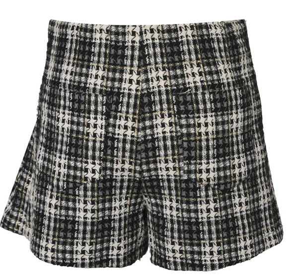 GIRLS NOEL PLAID TWEED SKORT