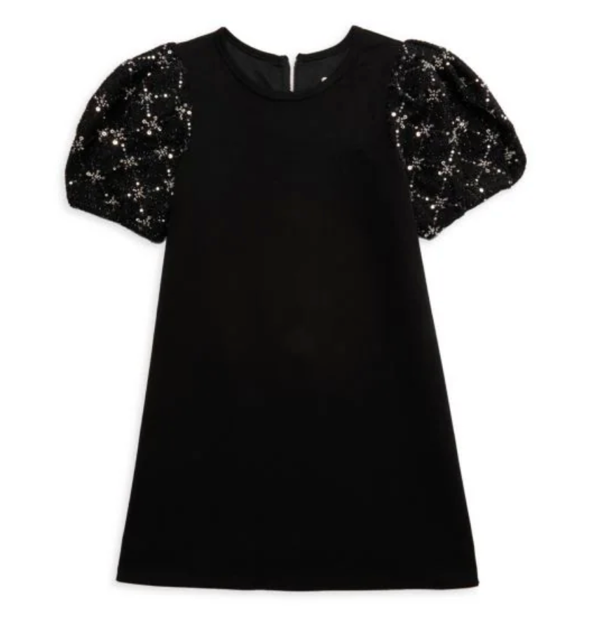 GIRLS JOSIE BEADED BUBBLE SLEEVE SHIFT DRESS 7 GIRLS JOSIE BEADED BUBBLE SLEEVE SHIFT DRESS 7