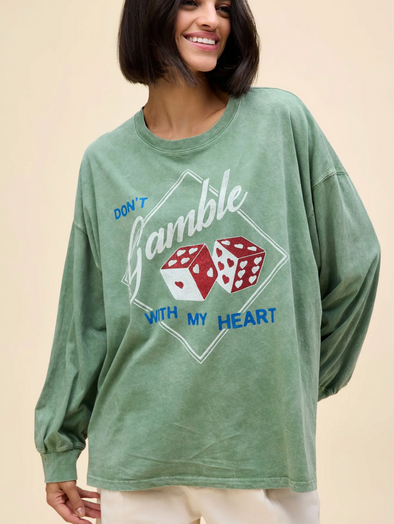 DON'T GAMBLE WITH MY HEART TEE