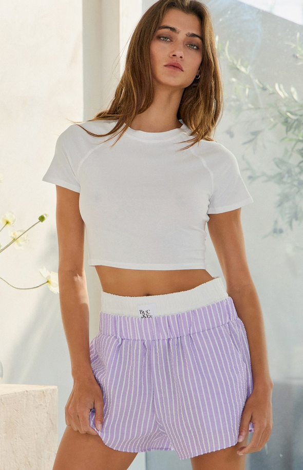 SAYLOR SEERSUCKER DOUBLE BANDED SHORTS