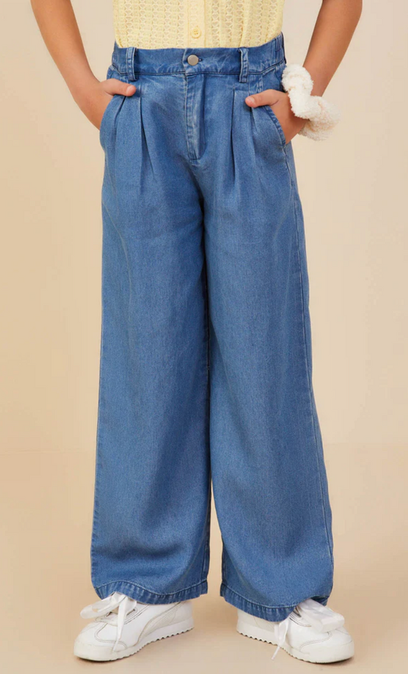 GIRLS CHAMBRAY PANTS