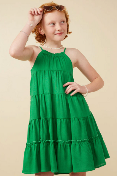 GIRLS DAPHNE TIERED DRESS