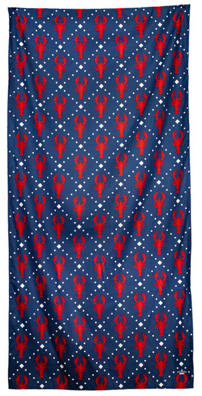 CRAWDAD CRAZE MICROFIBER BEACH TOWEL