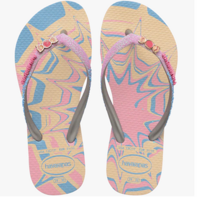 GIRLS   HAVAIANAS SLIM GLITTER II SANDAL PINK