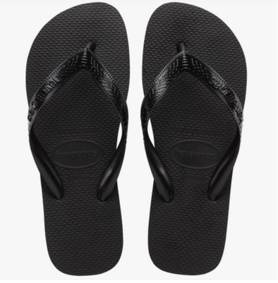 GIRLS  HAVAIANAS TOPS SANDAL BLACK