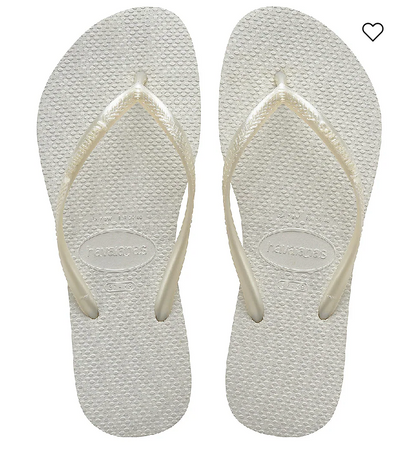 GIRLS HAVAIANAS SLIM SANDAl WHITE