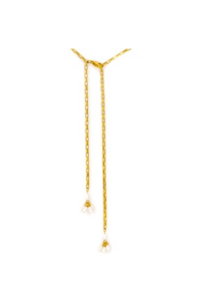 FLOWER BOLO NECKLACE