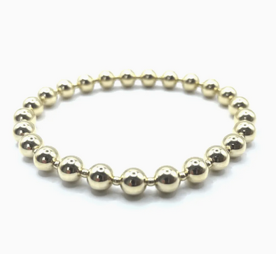 6MM+2MM+6MM GOLD FILLED WATERPROOF DIMENSION BRACELET