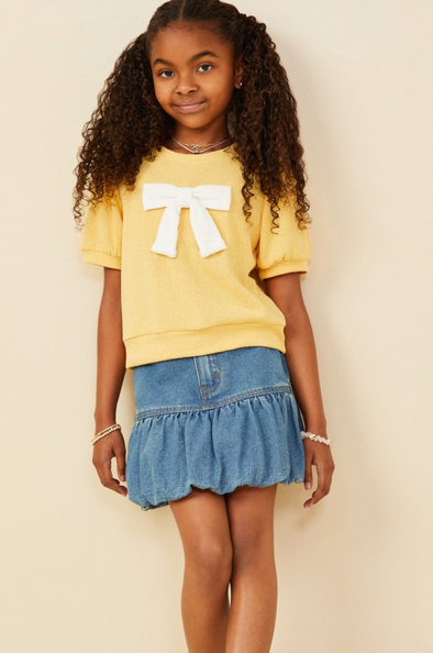 GIRLS BOW TOP