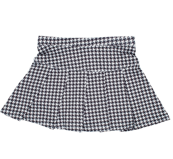 GIRLS TENNIS SKORT HOUNDSTOOTH