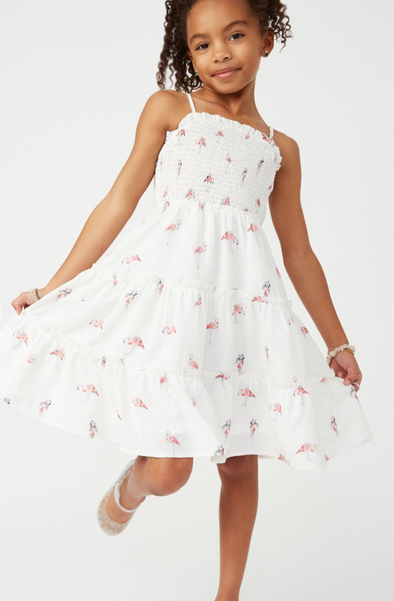 GIRLS FLAMINGO DRESS
