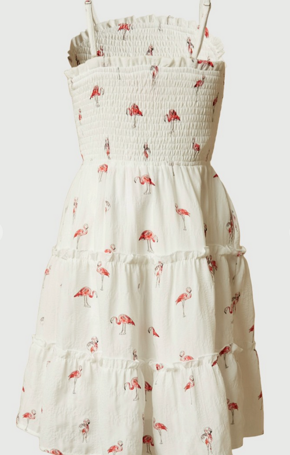 GIRLS FLAMINGO DRESS