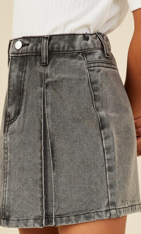 GIRLS WASHED DENIM SKIRT