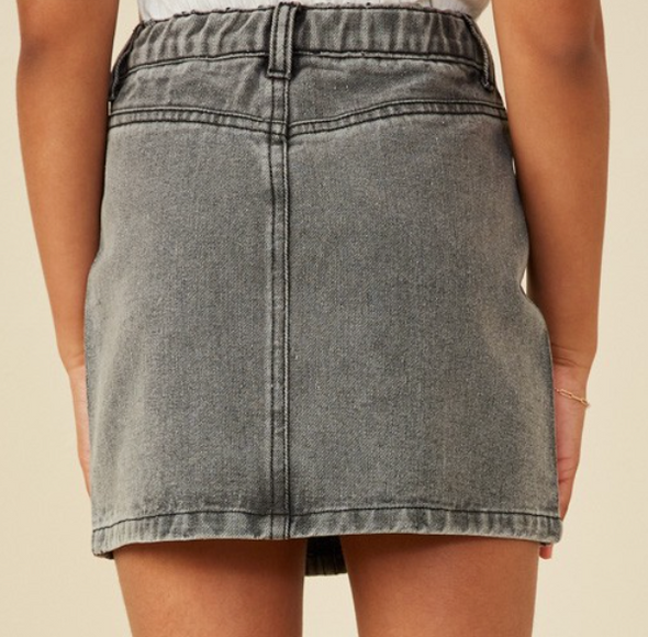 GIRLS WASHED DENIM SKIRT