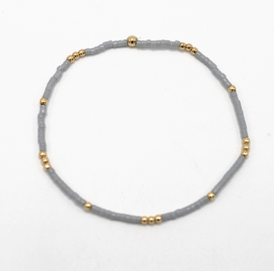 2MM NEWPORT CLOUD GRAY FILLED WATERPROOF BRACELET