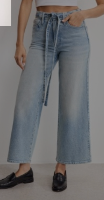 GOOD AMERICAN GOOD WAIST PALAZZO CROP
