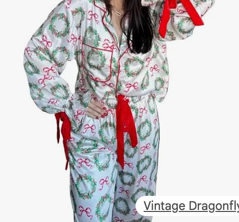 CHRISTMAS WREATH PAJAMAS
